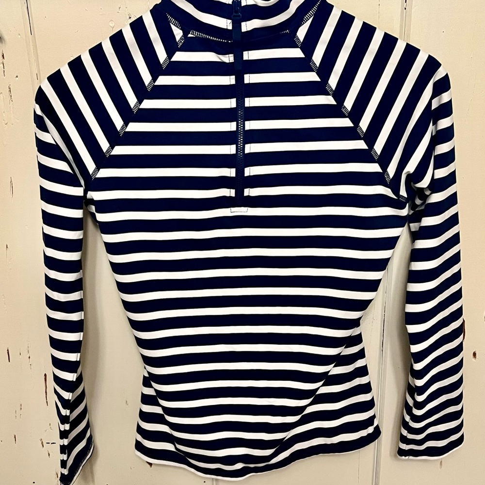 3 Piece Garnet Hill Navy and White Striped Swim Set ⚓️